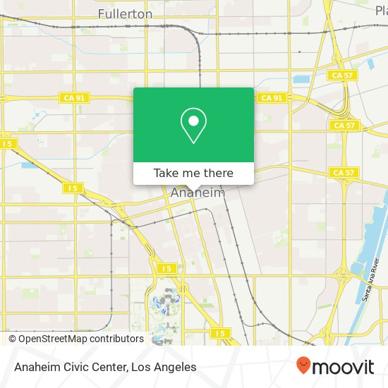 Mapa de Anaheim Civic Center