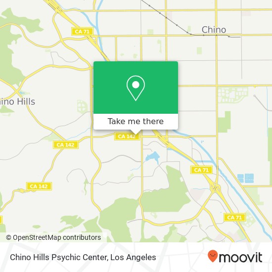 Chino Hills Psychic Center map