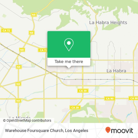 Warehouse Foursquare Church map