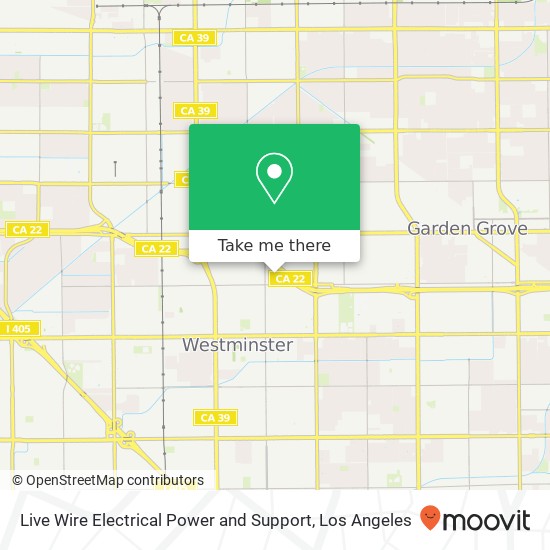 Live Wire Electrical Power and Support map