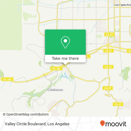 Mapa de Valley Circle Boulevard