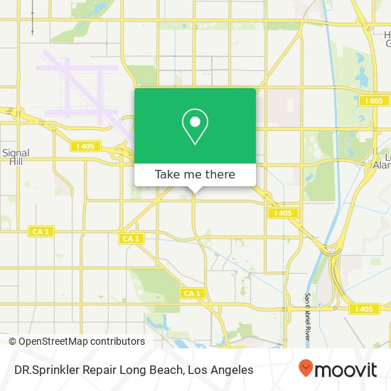 DR.Sprinkler Repair Long Beach map