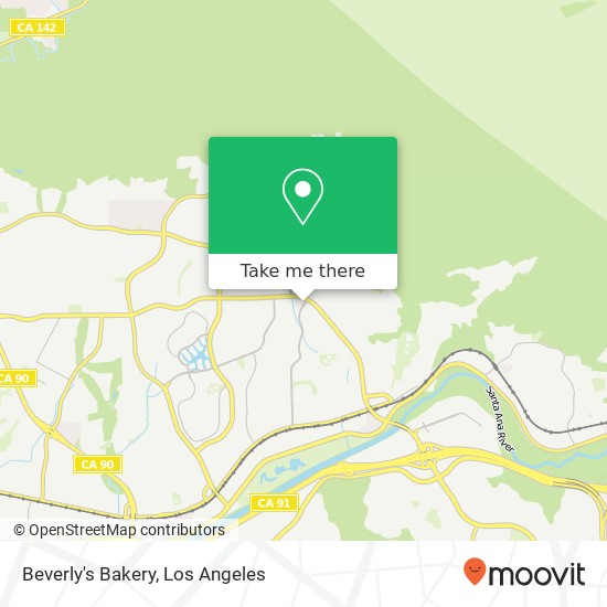 Mapa de Beverly's Bakery