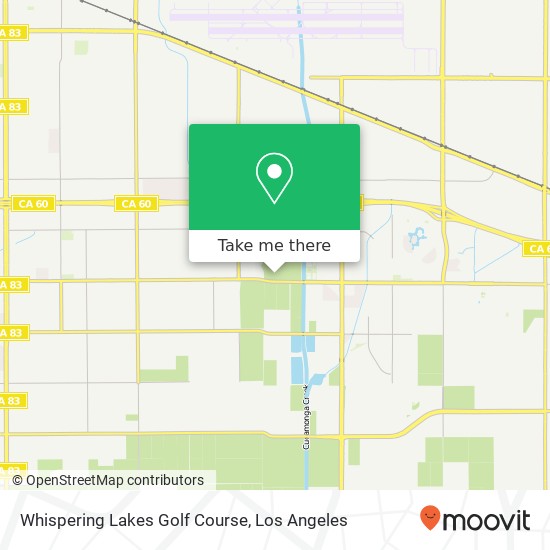 Whispering Lakes Golf Course map