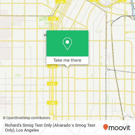 Mapa de Richard's Smog Test Only (Alvarado´s Smog Test Only)