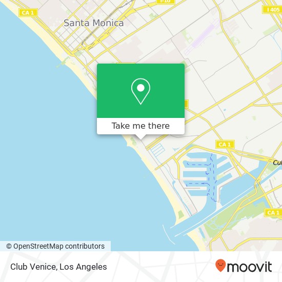 Club Venice map