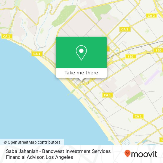 Saba Jahanian - Bancwest Investment Services Financial Advisor map