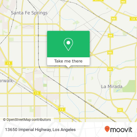 13650 Imperial Highway map