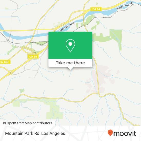 Mountain Park Rd map