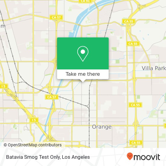 Mapa de Batavia Smog Test Only