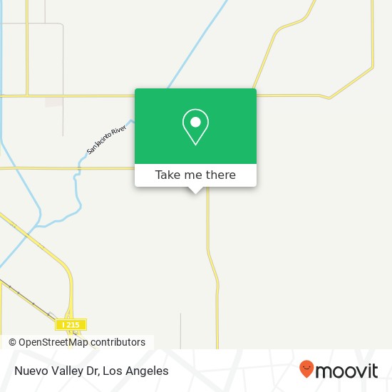 Nuevo Valley Dr map