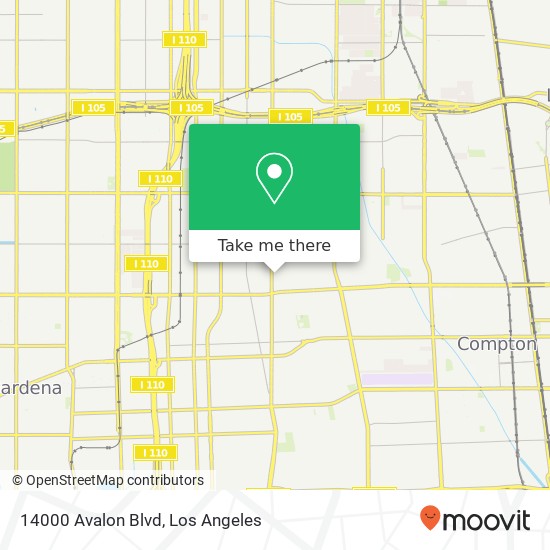 14000 Avalon Blvd map