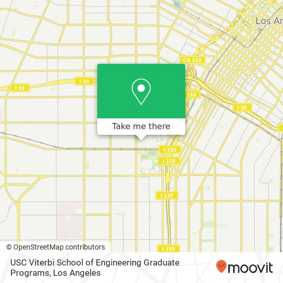 Mapa de USC Viterbi School of Engineering Graduate Programs