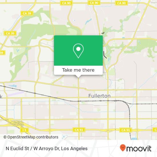 N Euclid St / W Arroyo Dr map