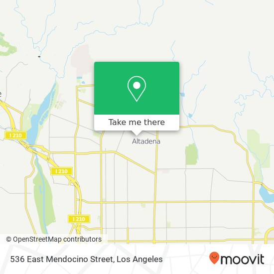 Mapa de 536 East Mendocino Street