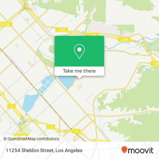 11254 Sheldon Street map