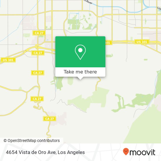 4654 Vista de Oro Ave map