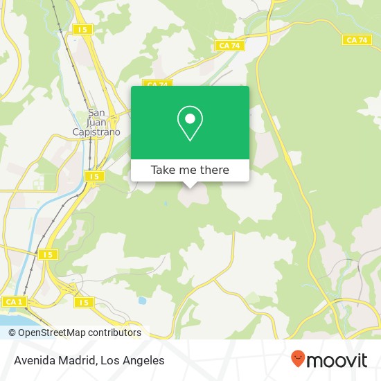 Mapa de Avenida Madrid