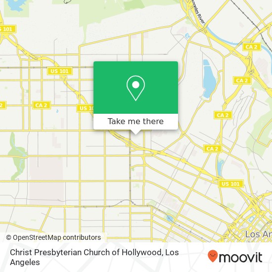 Christ Presbyterian Church of Hollywood map