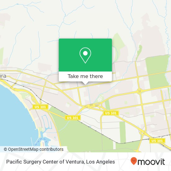 Mapa de Pacific Surgery Center of Ventura