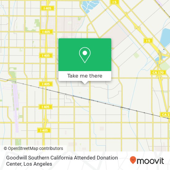 Mapa de Goodwill Southern California Attended Donation Center