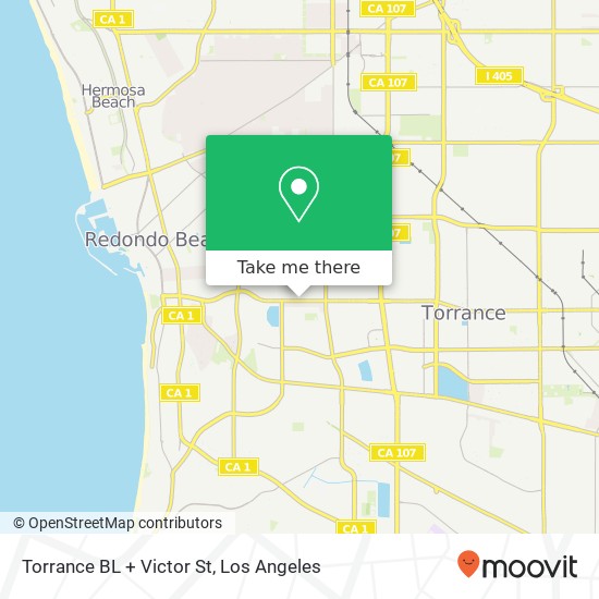 Torrance BL + Victor St map