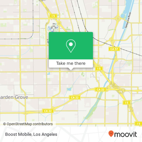 Mapa de Boost Mobile