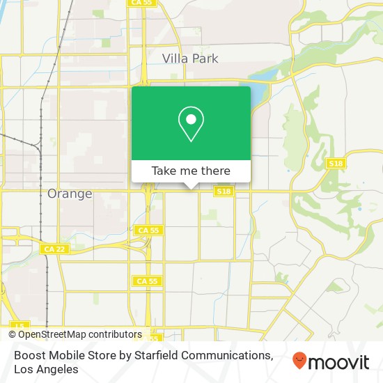 Boost Mobile Store by Starfield Communications map
