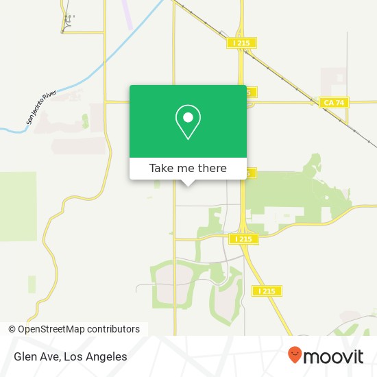 Glen Ave map