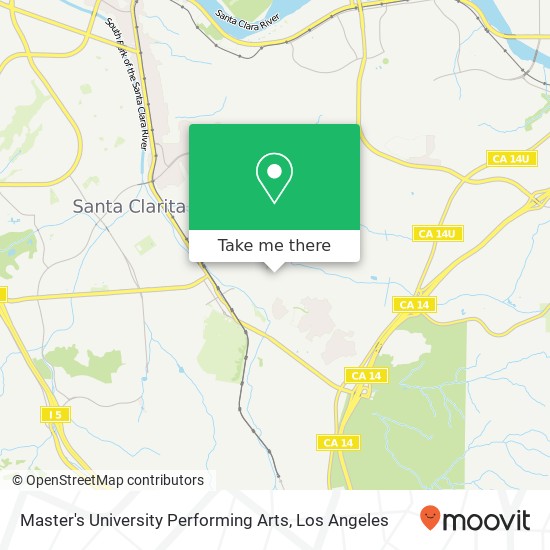 Mapa de Master's University Performing Arts
