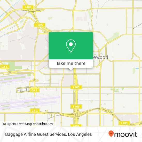 Baggage Airline Guest Services map