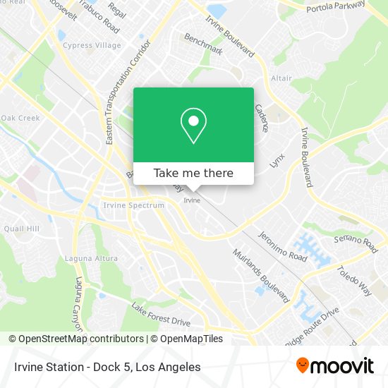 Irvine Station - Dock 5 map