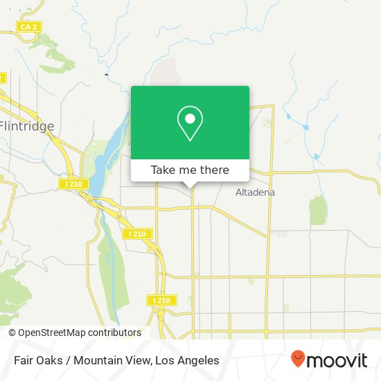 Fair Oaks / Mountain View map