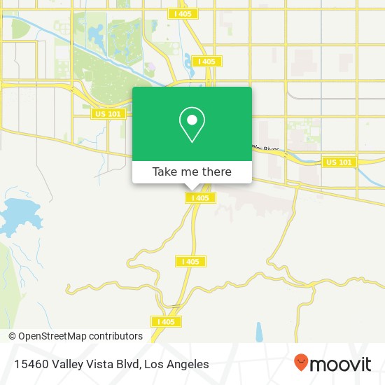 Mapa de 15460 Valley Vista Blvd