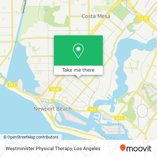 Westminister Physical Therapy map