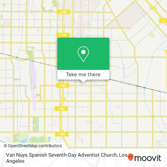 Mapa de Van Nuys Spanish Seventh-Day Adventist Church