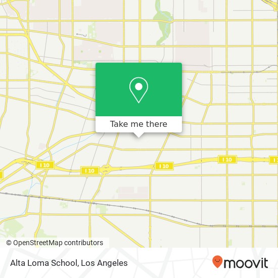 Mapa de Alta Loma School