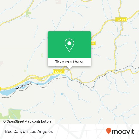 Bee Canyon map