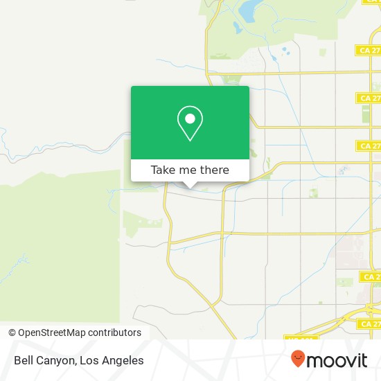 Bell Canyon map