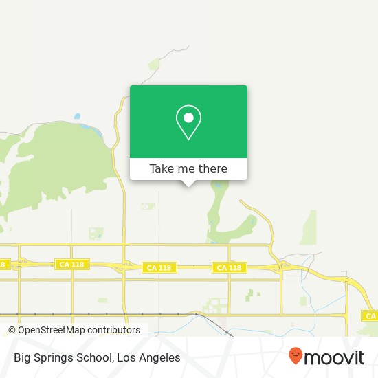 Mapa de Big Springs School