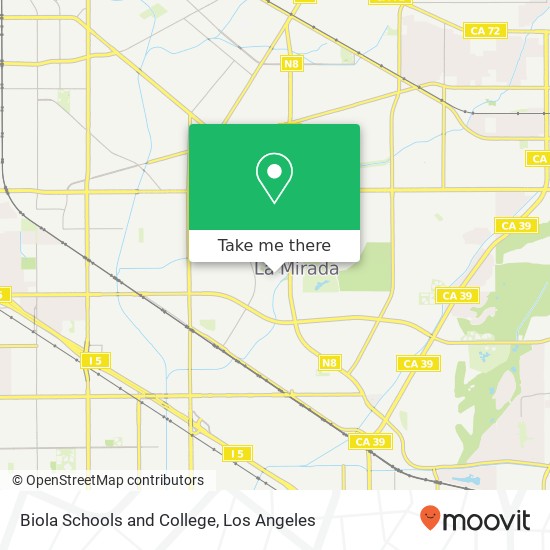 Biola Schools and College map