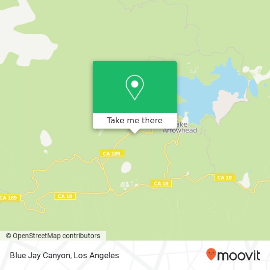 Blue Jay Canyon map