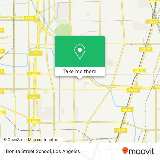 Bonita Street School map