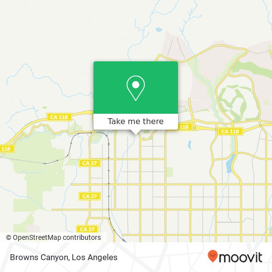 Browns Canyon map