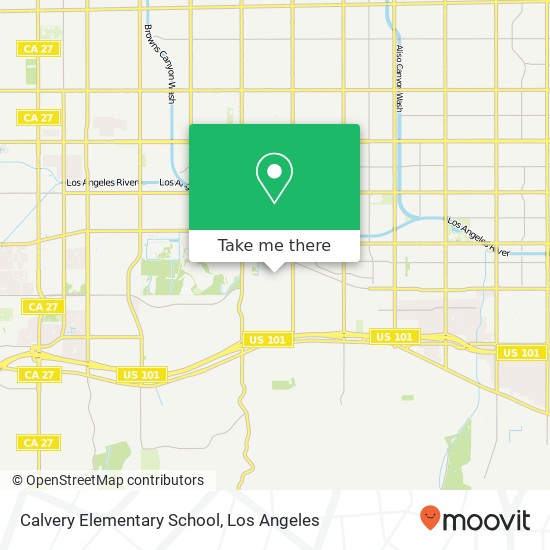 Mapa de Calvery Elementary School