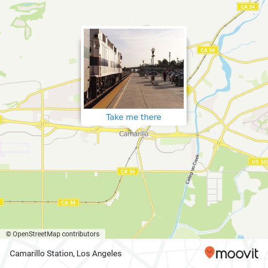 Mapa de Camarillo Station