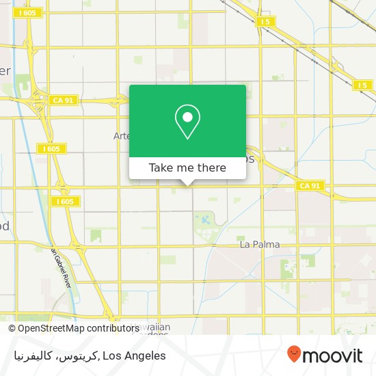 Mapa de کریتوس، کالیفرنیا