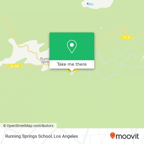 Mapa de Running Springs School