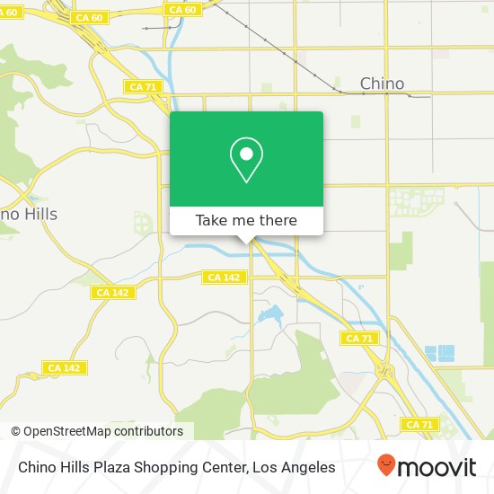 Chino Hills Plaza Shopping Center map