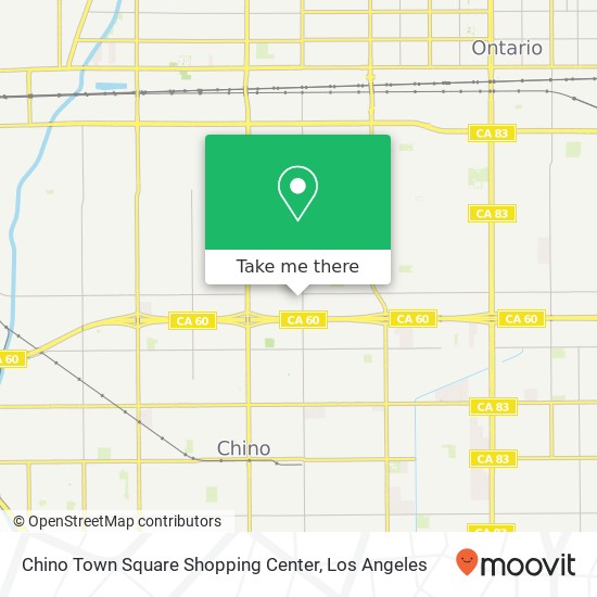 Chino Town Square Shopping Center map